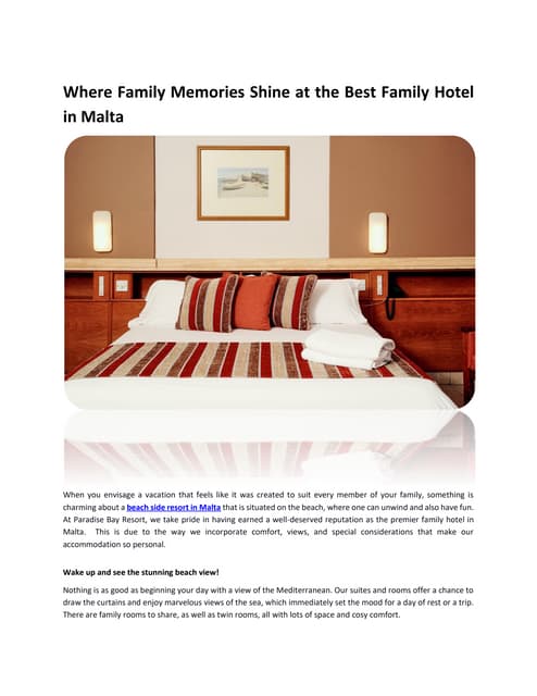 Where Family Memories Shine at the Best Family Hotel in Malta.pdf