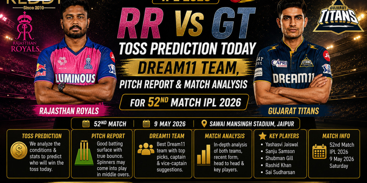 RR vs GT Toss Prediction Today - Dream11 Team, Pitch Report